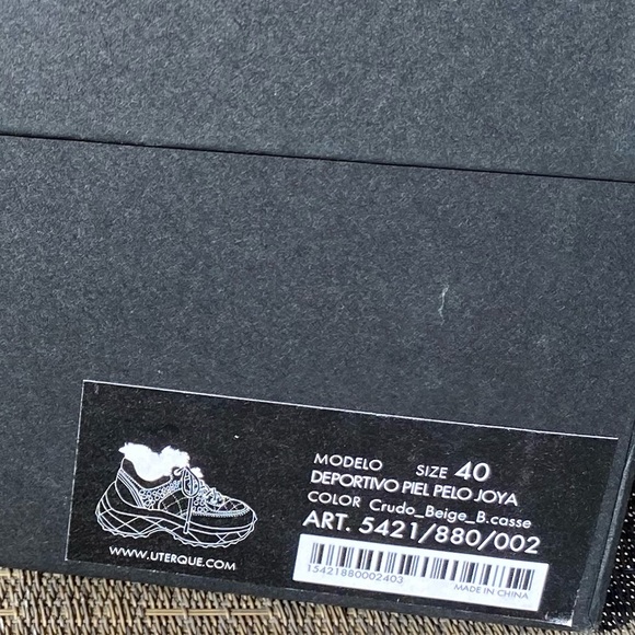 Uterque Leather & Fur Trainer Sneakers - Picture 10 of 10